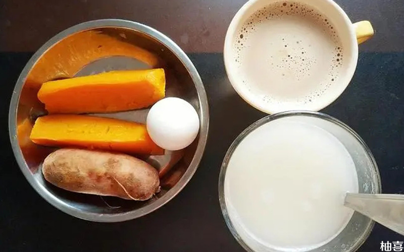 孕妇早餐红薯鸡蛋牛奶一起吃