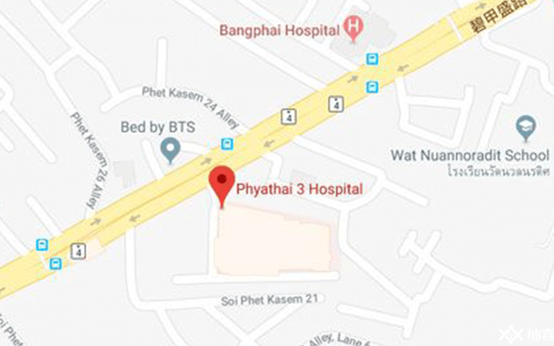 Phyathai 3 Hospital地址