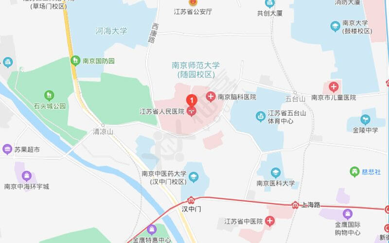 江苏省红十字医院地理位置