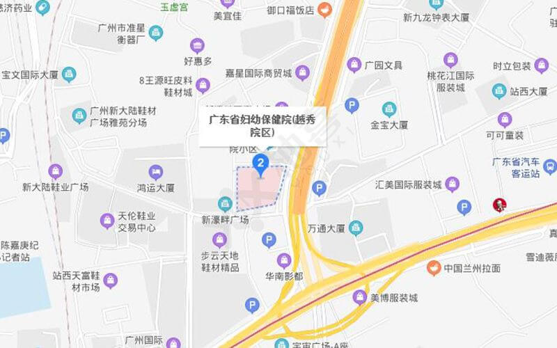 广东省儿童医院地理位置