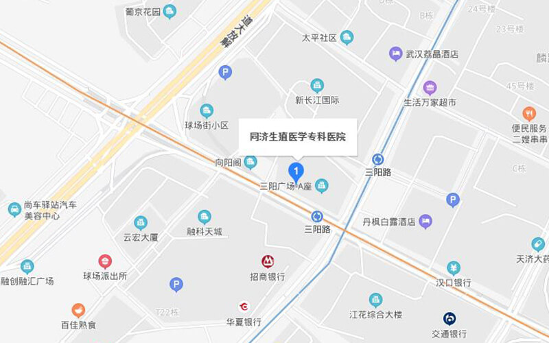 华中科技大学同济医学院生殖医学中心地理位置