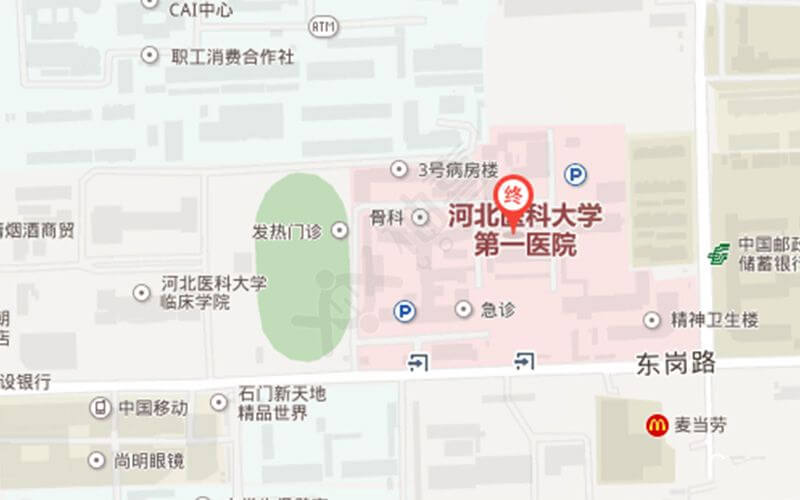 河北医科大学第一医院地址图