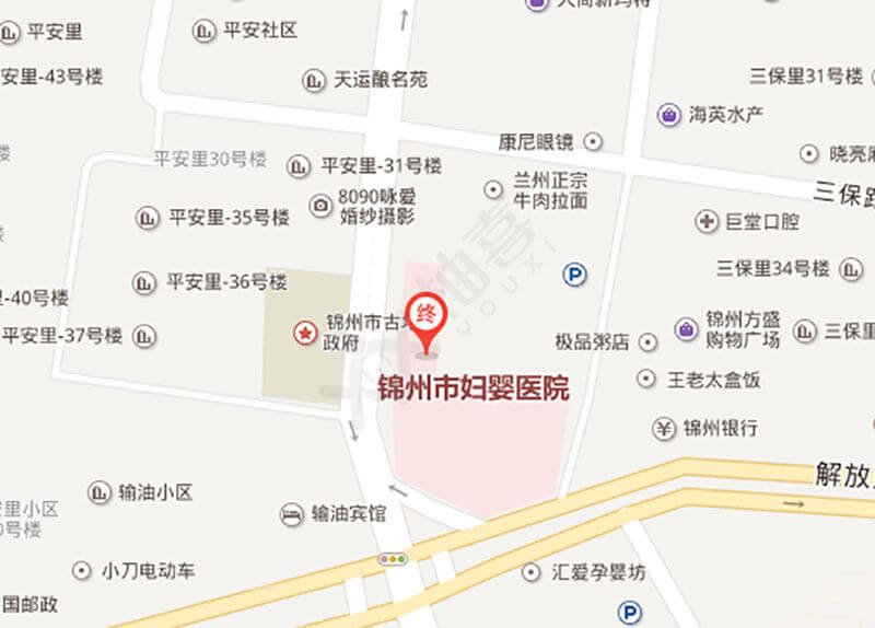 锦州市儿童医院地图概况
