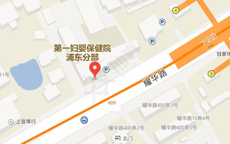 上海第一妇婴医院南院地图概况