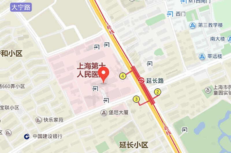 上海十院地图概况