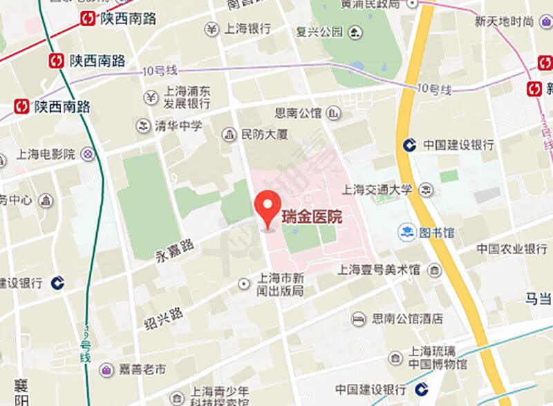 上海市瑞金红十字医院地图概况