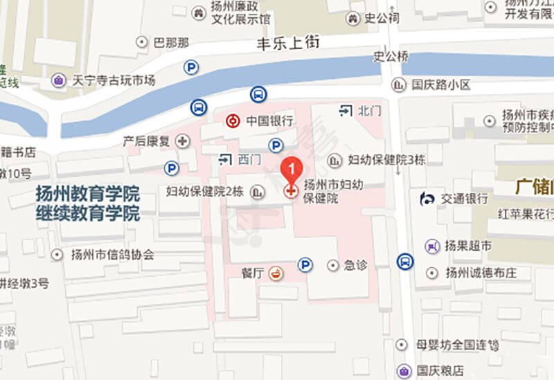 江苏扬州妇幼保健院地理位置