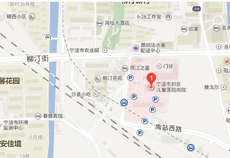 宁波市妇幼保健院地理位置