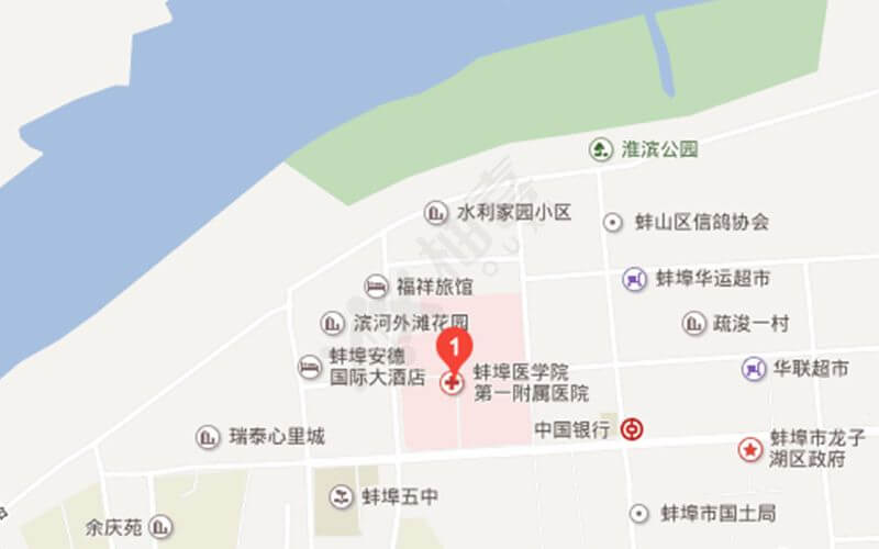 蚌埠医学院肿瘤医院地理位置
