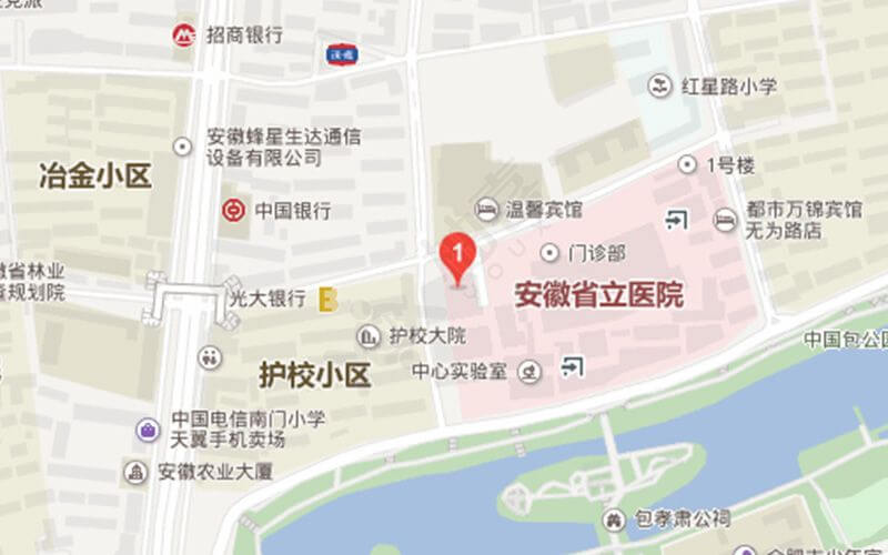 中国科学技术大学附属第一医院地理位置