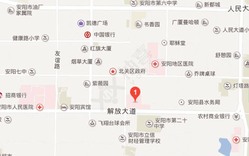 安阳市儿童医院地理位置