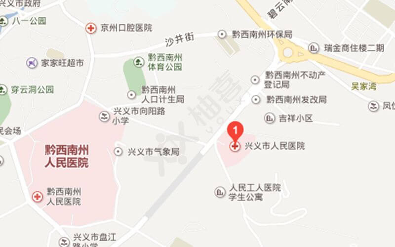 贵州医科大学附属医院地理位置
