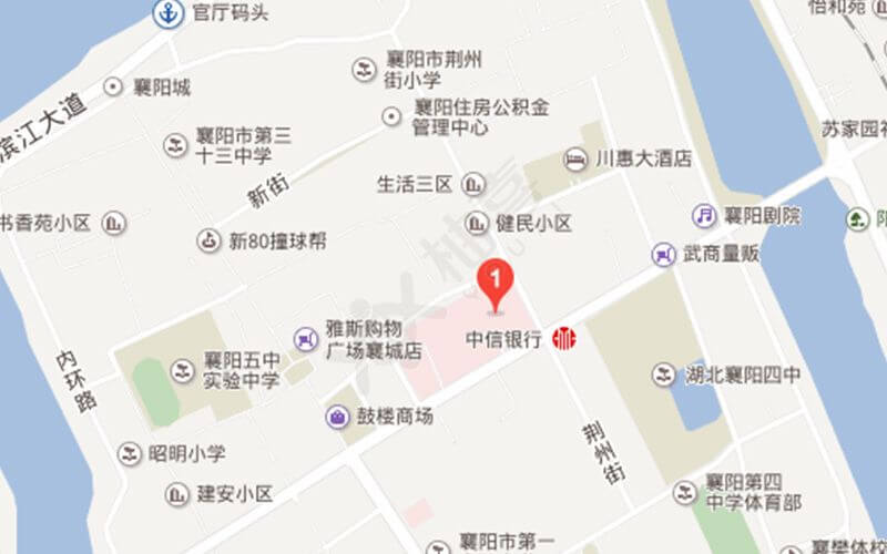 襄樊学院附属医院地理位置