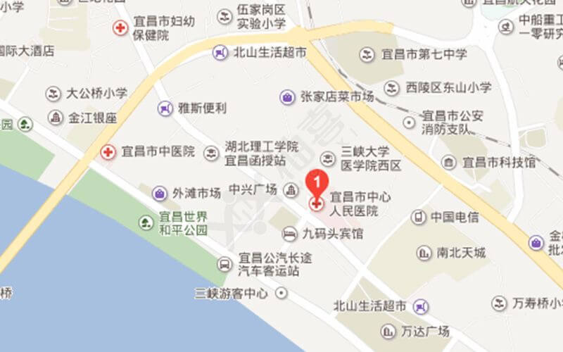 宜昌市人民医院地理位置