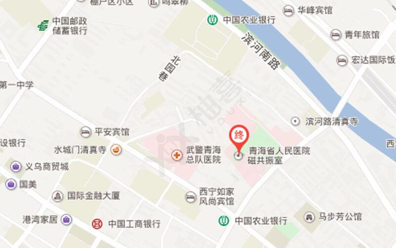 青海省人民医院地理位置