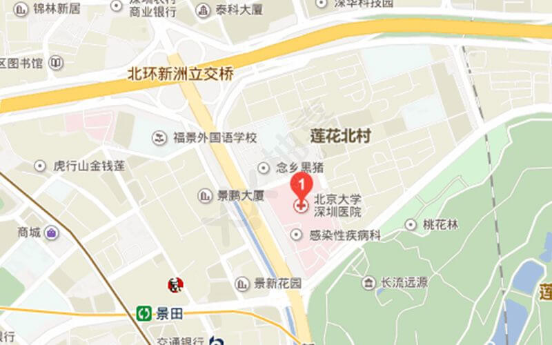 深圳北大医院地理位置