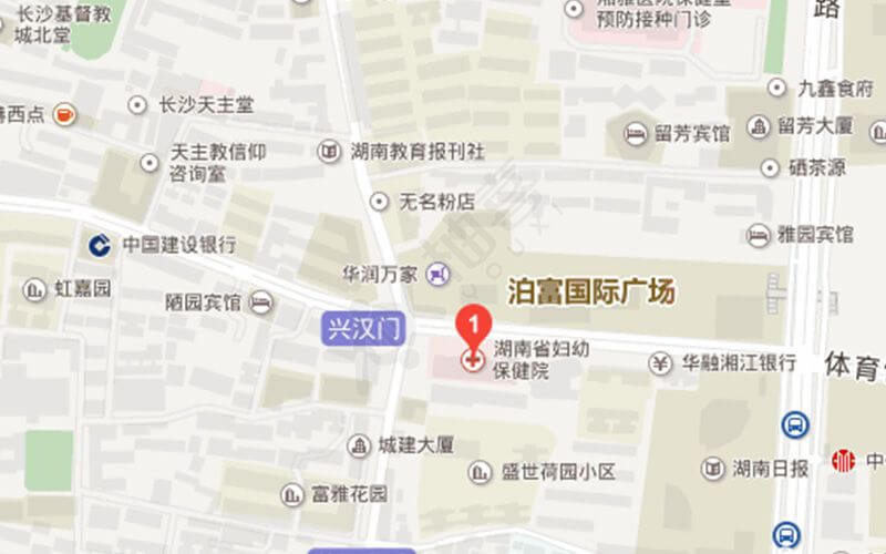 湖南省妇保院地理位置
