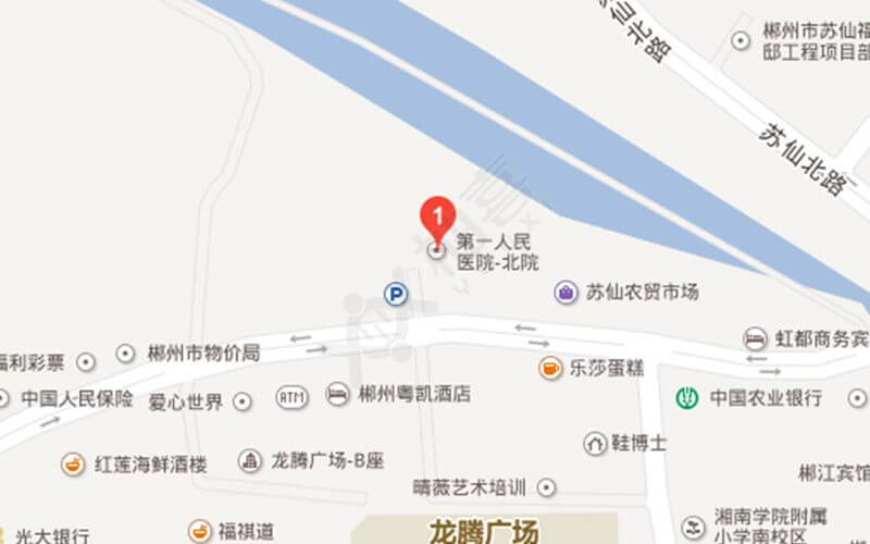 郴州市儿童医院地理位置