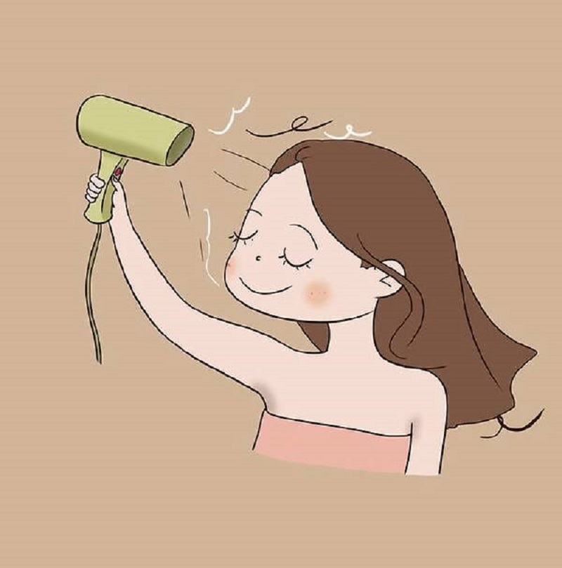 孕妇吹头发的方法