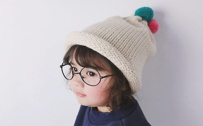 婴儿帽子的编织成品