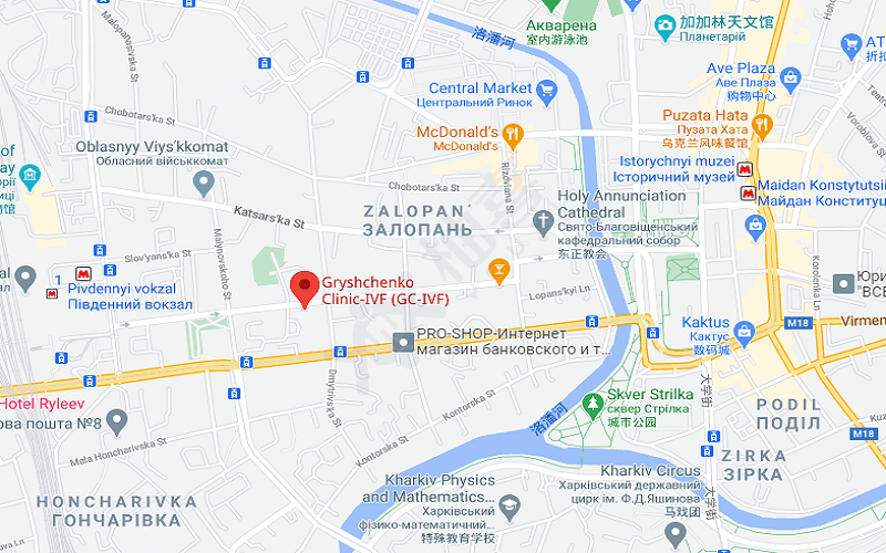 Gryshchenko诊所地图